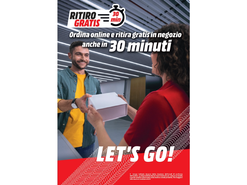 Technoretail - MediaWorld lancia il servizio di ordine e ritiro in 30 minuti 